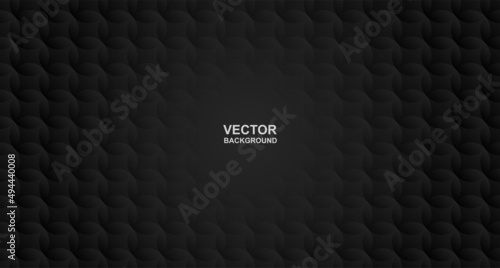 Abstract. Black geometric shape background. light and shadow. Vector.