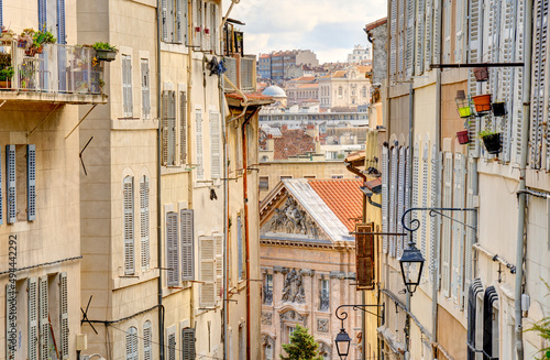 Marseilles, Old neighbourhood of the Panier, HDR Image photo