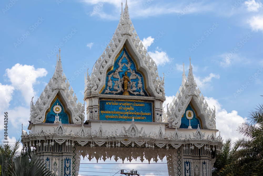 Fototapeta premium Wat Tako is located at Don Ya Nang Subdistrict, Phachi District, Phra Nakhon Si Ayutthaya Province. This temple is the Buddhist Lent of Luang Por Rich, a famous guru monk who