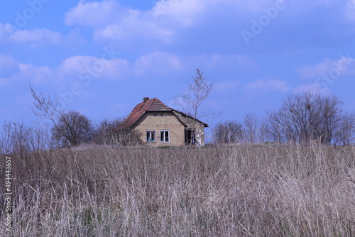 old abandoned houses in the countryside