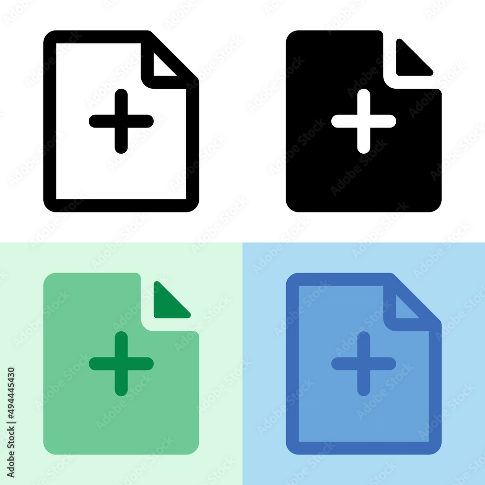 Illustration vector graphic of New File Icon. Perfect for user interface, new application, etc Illustration vector graphic of New File Icon. Perfect for user interface, new application, etc