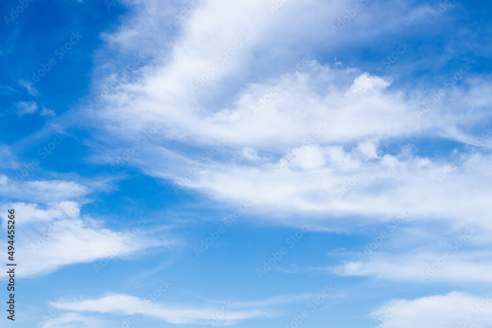 Clear blue color sky with white cloud background Clear blue color sky with white cloud background