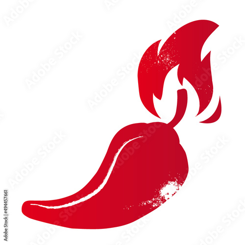 Leinwand Poster Hot Chili Pepper vector illustration