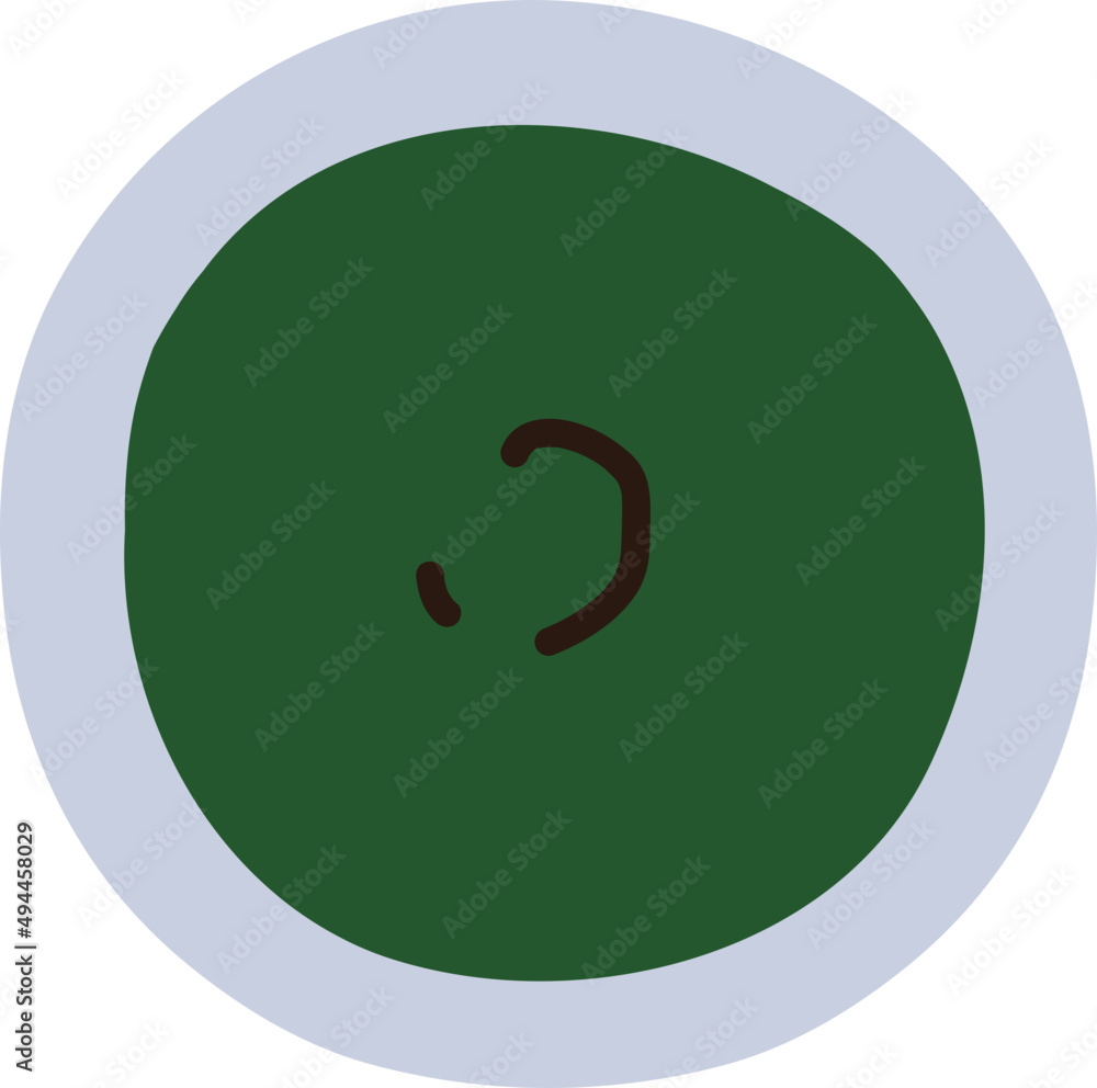 Green Paint Jar Colored Illustration Green Paint Jar Colored Illustration