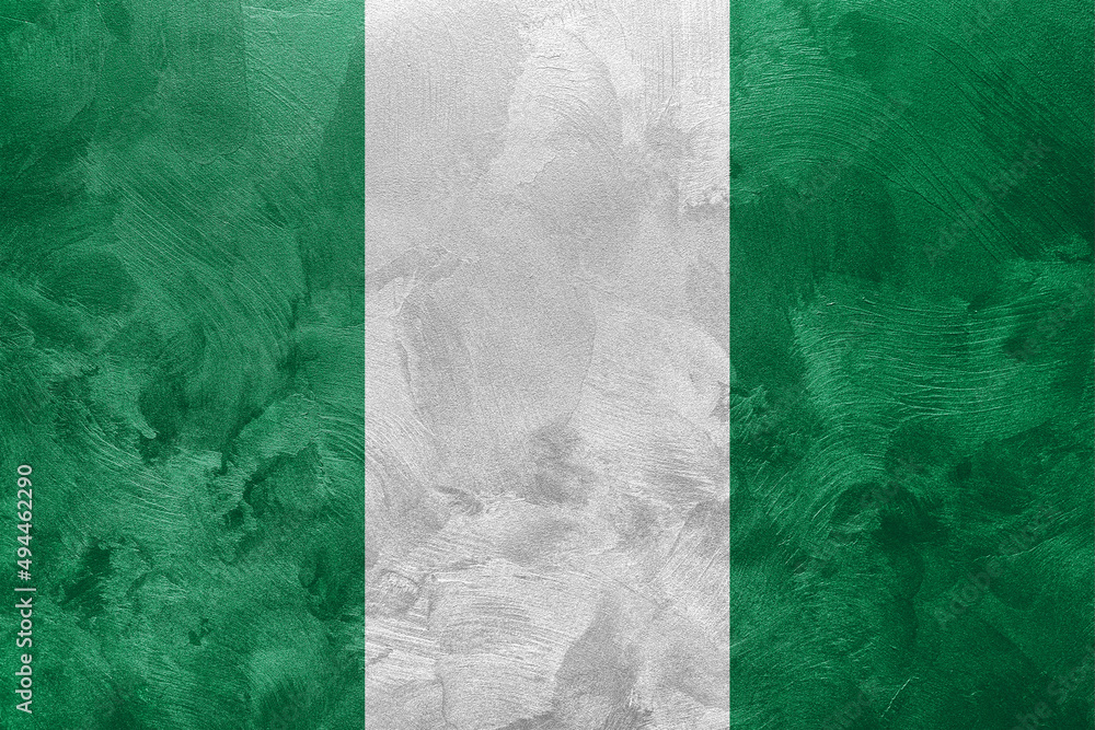 Textured photo of the flag of Nigeria. Textured photo of the flag of Nigeria.