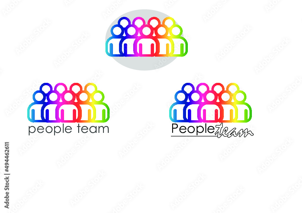 Obraz premium People Team logoas