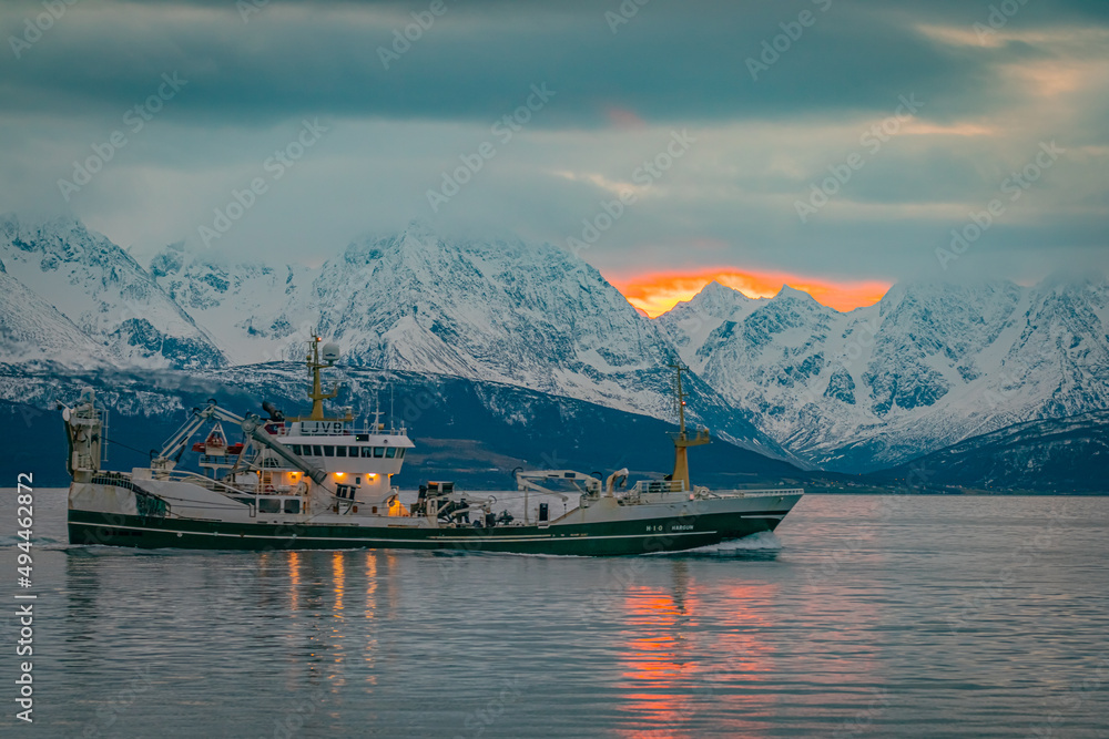 Fototapeta premium The fjords of north Norway, Norway
