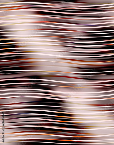 Wavy Ombre Stripes Trendy Fashion Colors Seamless Pattern Blurred Lines Textile Design Perfect for Allover Fabric Print