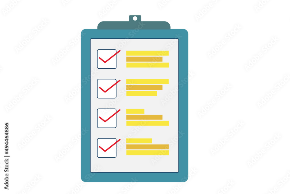 Check list vector illustration Check list vector illustration
