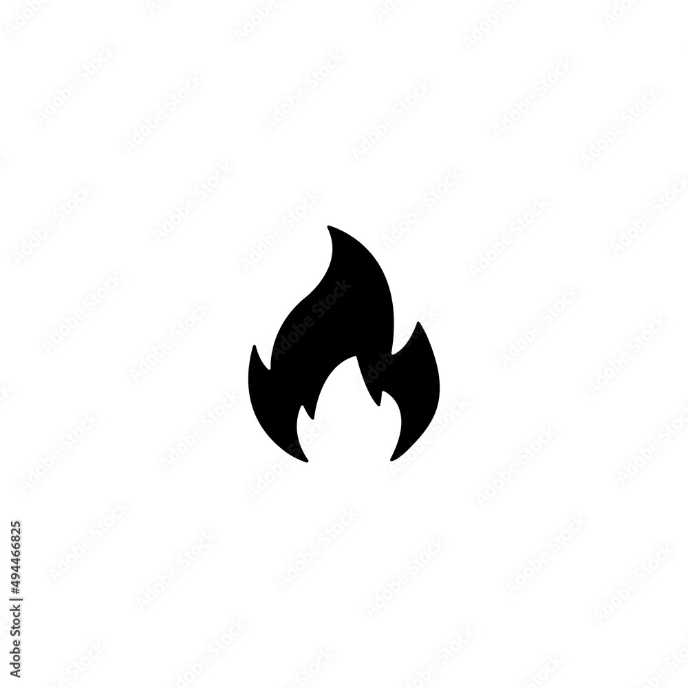Flame icon. Bonfire vector sign, fire symbol Flame icon. Bonfire vector sign, fire symbol
