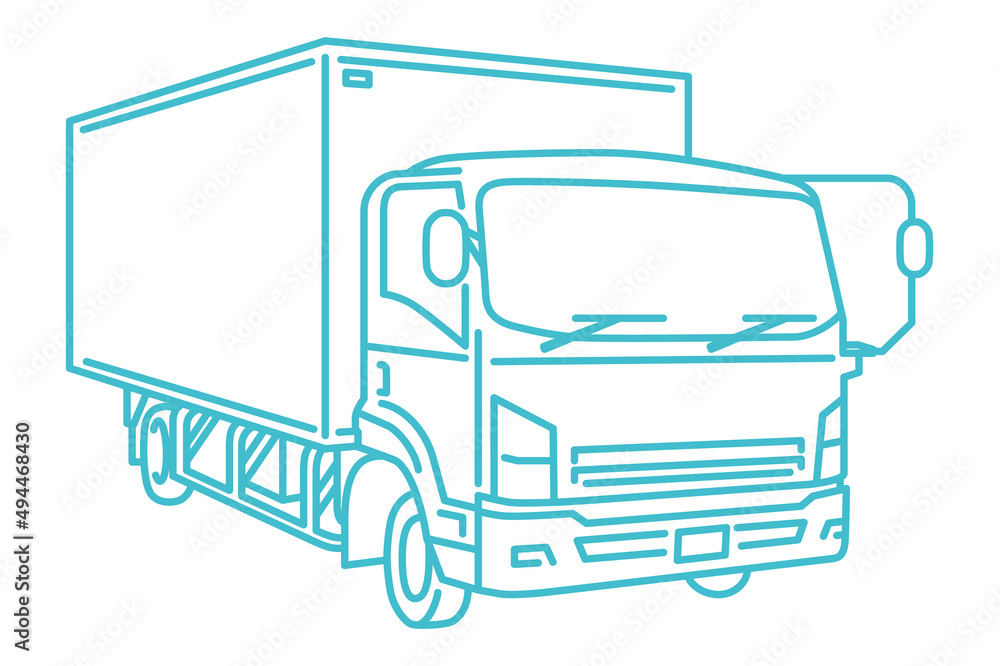 大型トラックのフロント 大型トラックのフロント