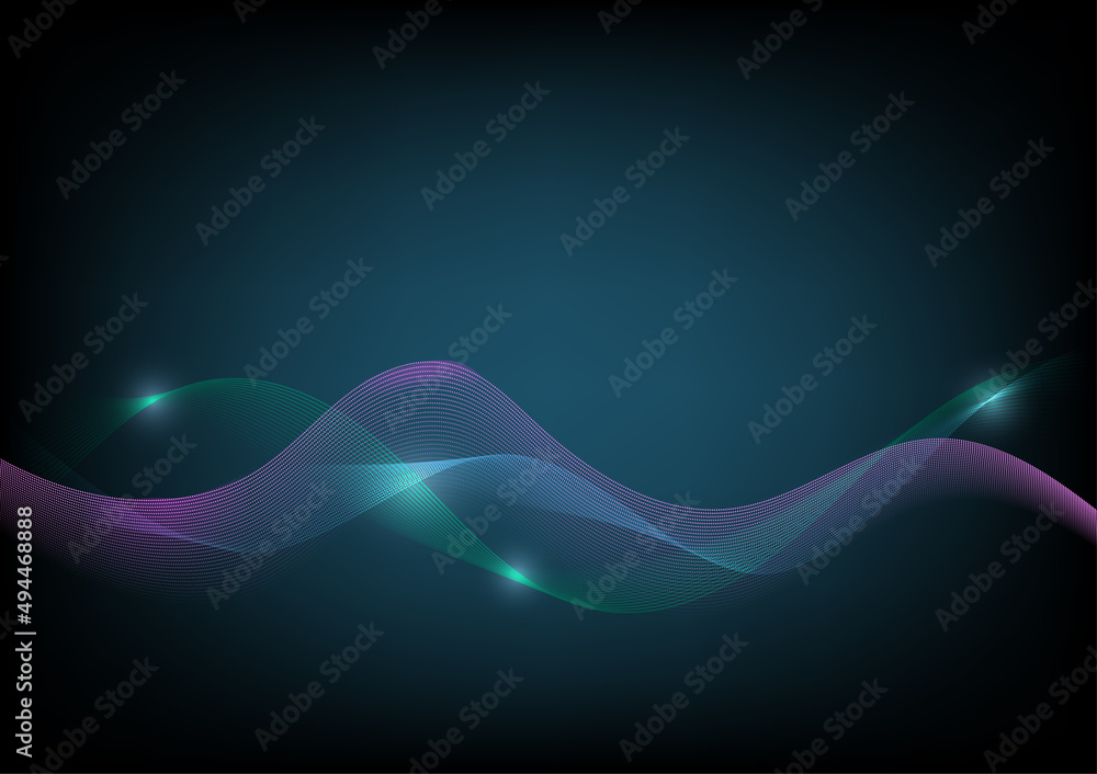 Abstract futuristic wave background. 