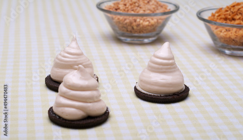 Chocolate-coated marshmallow treats