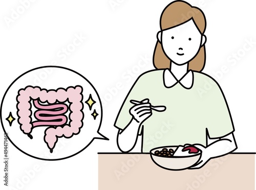 腸内環境のイラスト