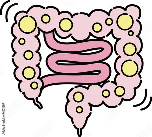 腸のイラスト
