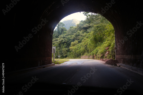 Beautiful view of tunnel entrance.
