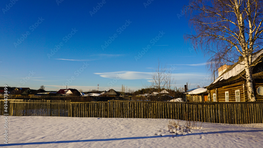 winter landscape with a house winter landscape with a house