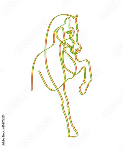 silhouette of a horse