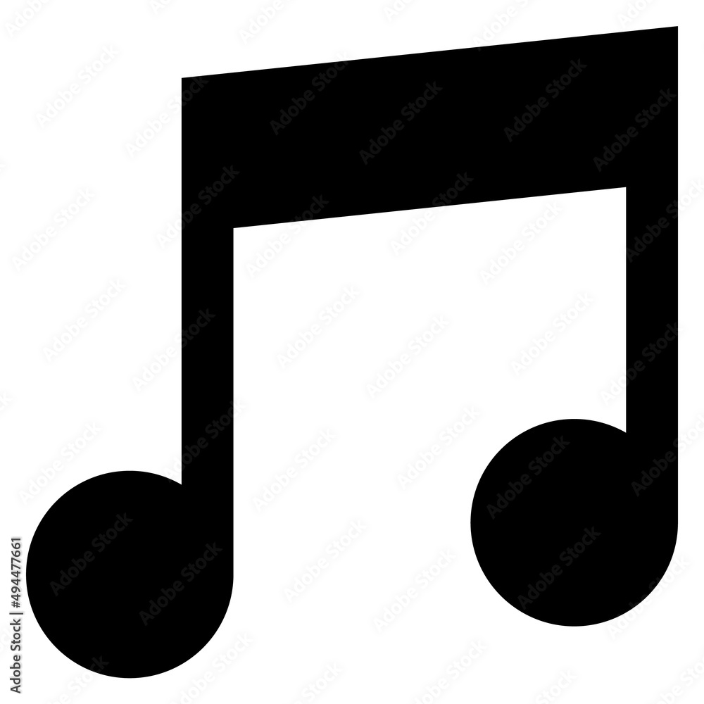 Music note icon. Melody symbol. Chords sign Music note icon. Melody symbol. Chords sign