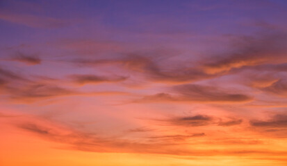 Fototapete Orange Pastellfarbener Himmel zur goldenen Stunde  © Nature Peaceful 