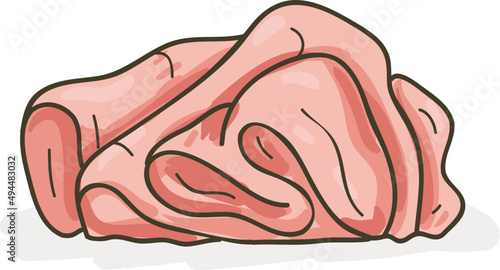 Spicy Pickled Ginger Hand Drawn Illustration