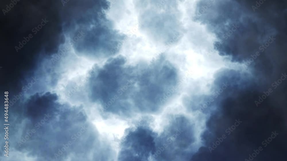thunderstorms, lightning flashes that strike within the dark clouds thunderstorms, lightning flashes that strike within the dark clouds