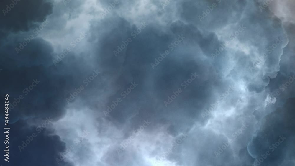 thunderstorm, dark clouds in the sky moving with lightning strikes thunderstorm, dark clouds in the sky moving with lightning strikes
