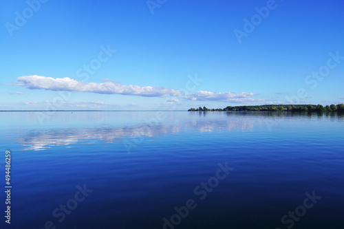 Beautiful landscape of a lake in the Muritz National Park, Kargow, Germany photo