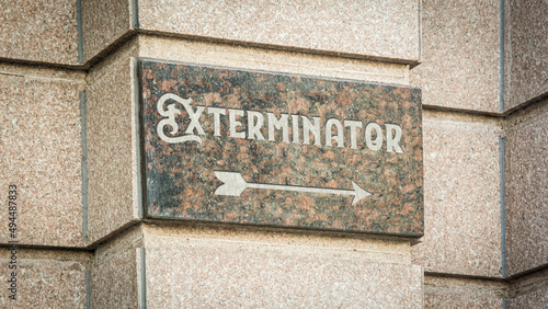 Street Sign to Exterminator