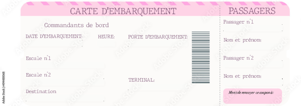 Faire part de mariage thème voyage