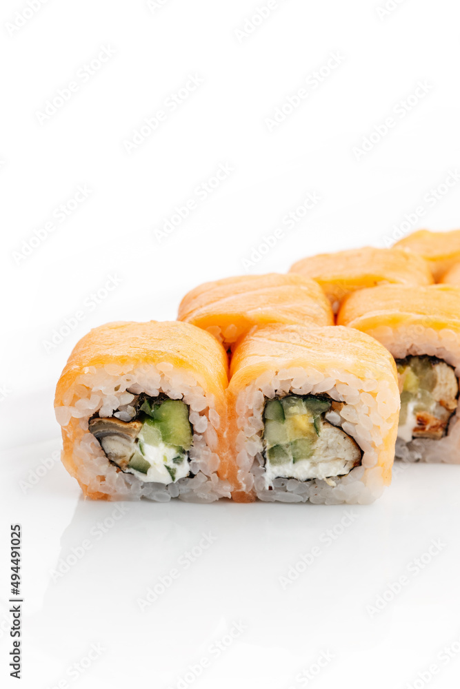 rolls on a white background rolls on a white background