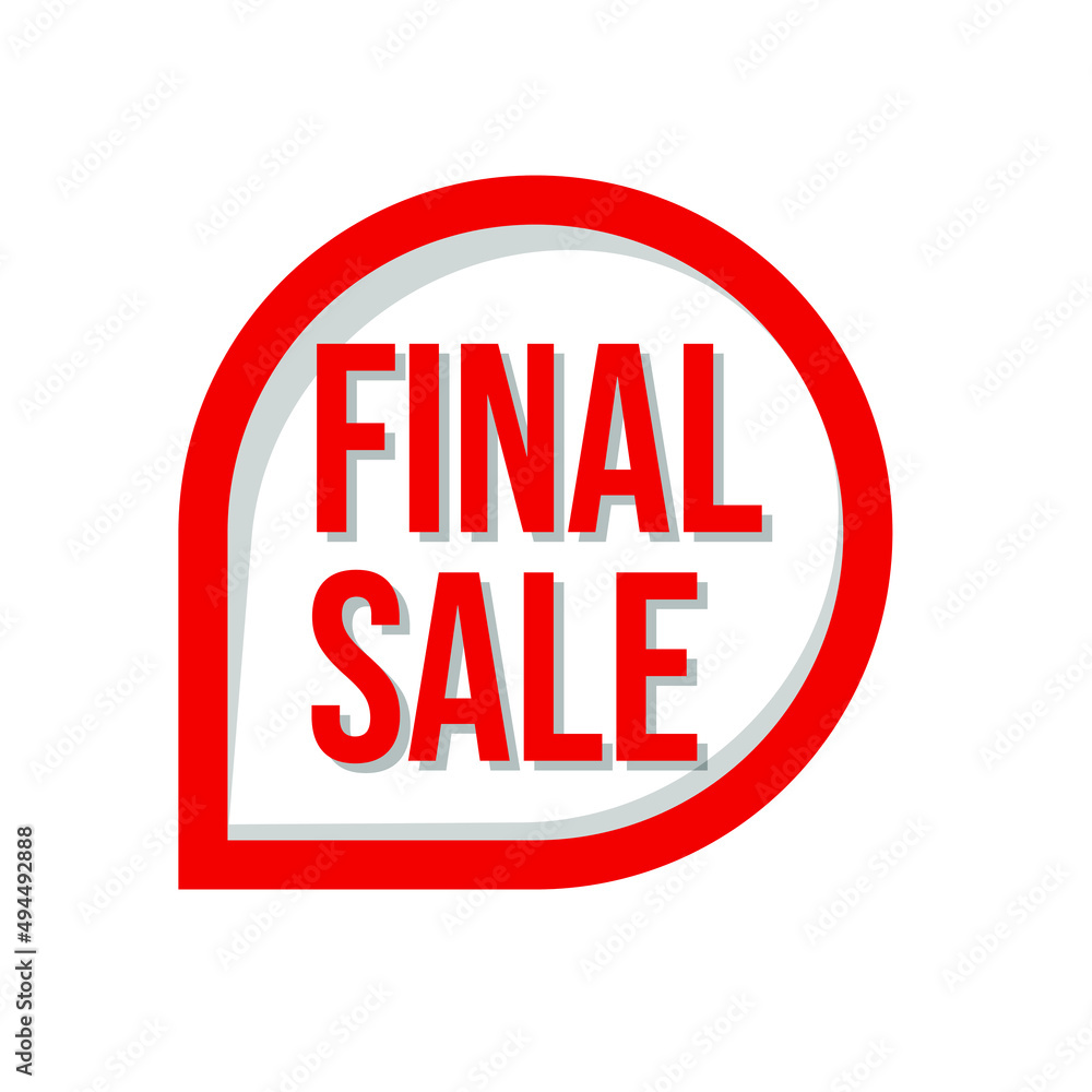 Final sale icon label sign symbol design vector Final sale icon label sign symbol design vector