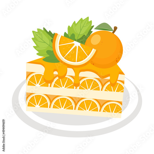 orange fruit cake