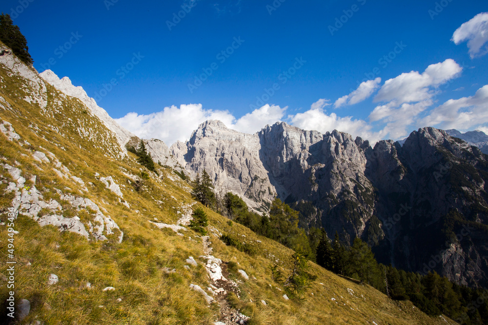 Prisojnik mountain in Julian Alps, Slovenia, landscape