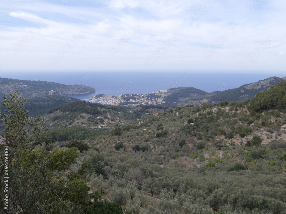View of Port de Soller, Mallorca, Balearic Islands, Spain