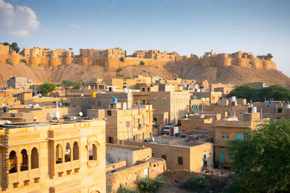 Jaisalmer,Rajasthan,India - October16,2019 : Jaisalmer Fort or Sonar Quila or Golden Fort. A 