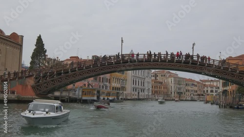 Accademia Academy Bridge in Venice, Italy photo