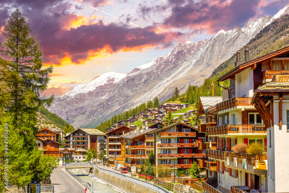 Fototapeta premium Zermatt, Schweiz 
