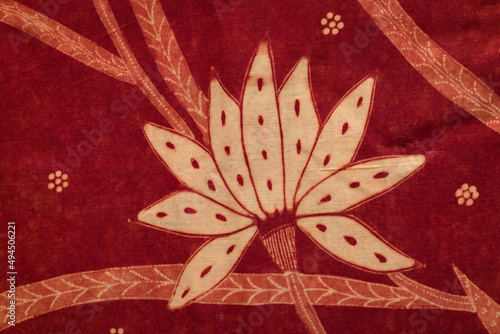 Batik flower on sarong