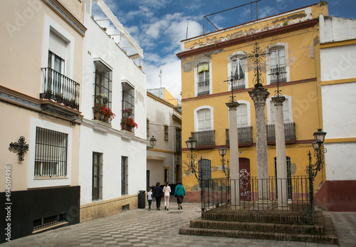 Cruces Square in Santa Cruz district, Sevilla