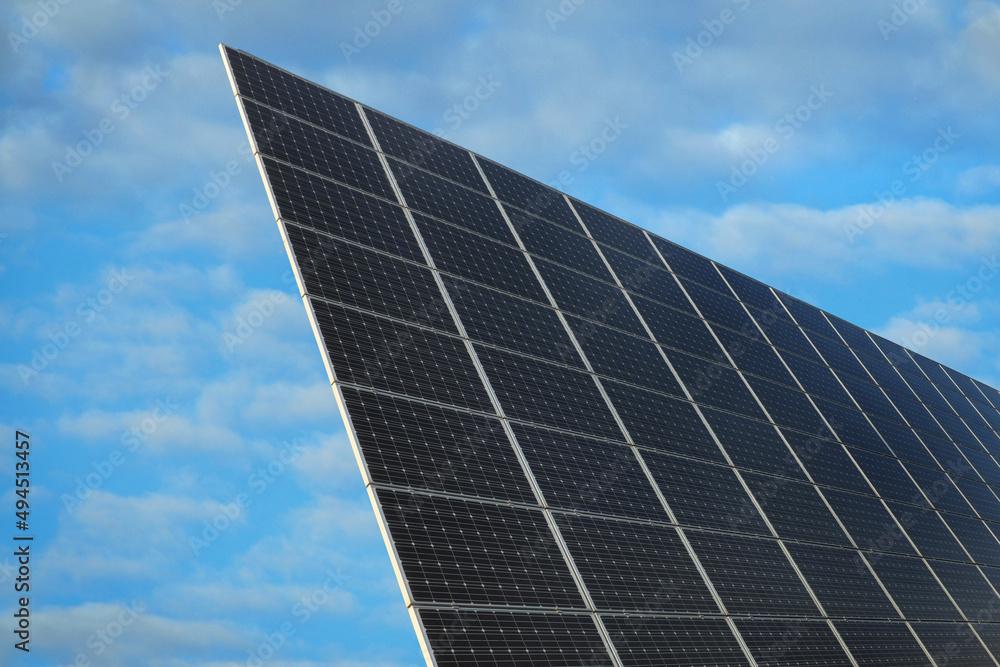 Fototapeta premium Solar Panel of Electricity Photovoltaic Alternative Sources Selective, Clean environment ... 