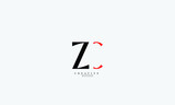 Alphabet letters Initials Monogram logo ZC CZ Z C 