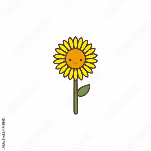 Cartoon Sunflower