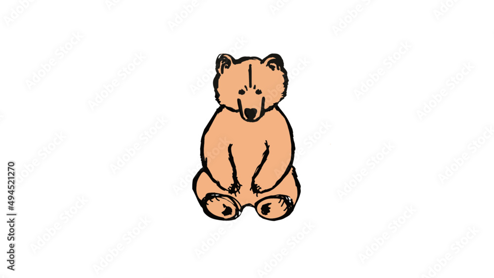 Fototapeta premium bear illustration