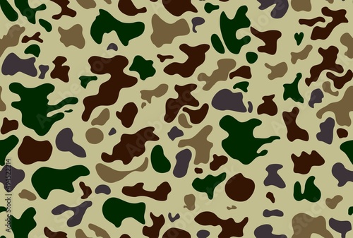 Camouflage vector seamless pattern, military background modern texture for print clothes, paper.
