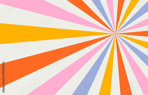 acid wave rainbow line backgrounds in 1970s 1960s hippie style. carnival wallpaper patterns retro vintage 70s 60s groove. psychedelic poster background collection. vector design illustration