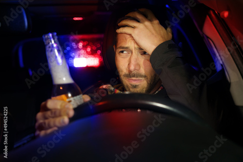 Photos Drunk man driving car