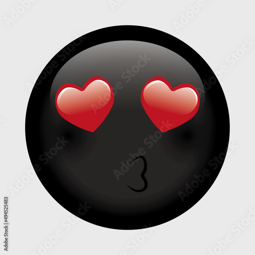 Vector emoji. Smiling face. Smile vector emoji. Happy emoticon. Cute emoticon isolated on white background.