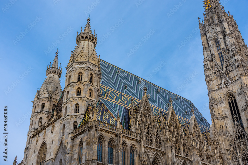 Fototapeta premium View of the Stephansdom, Cathedral of Vienna, Austria