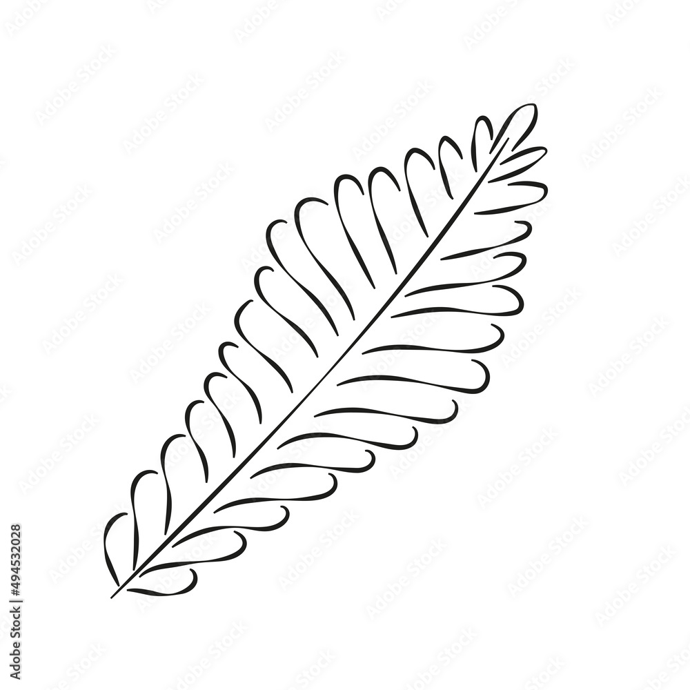 Fototapeta premium Creative modern design. Line drawing. Vector illustration.